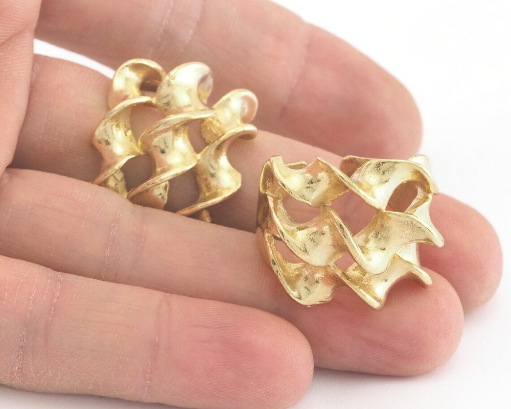 Swirl Adjustable Raw brass 2917