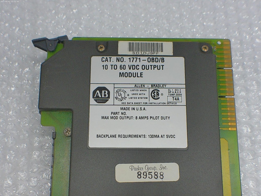 ALLEN BRADLEY 1771-OBD SER.B OUTPUT MODULE NSNP