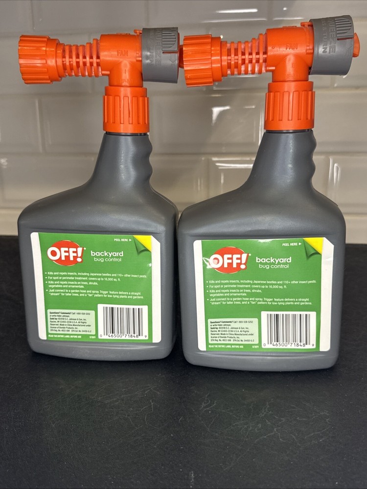 OFF! 2PACK Backyard Bug Control Yard Protection Hose Spray Attachment 32 oz