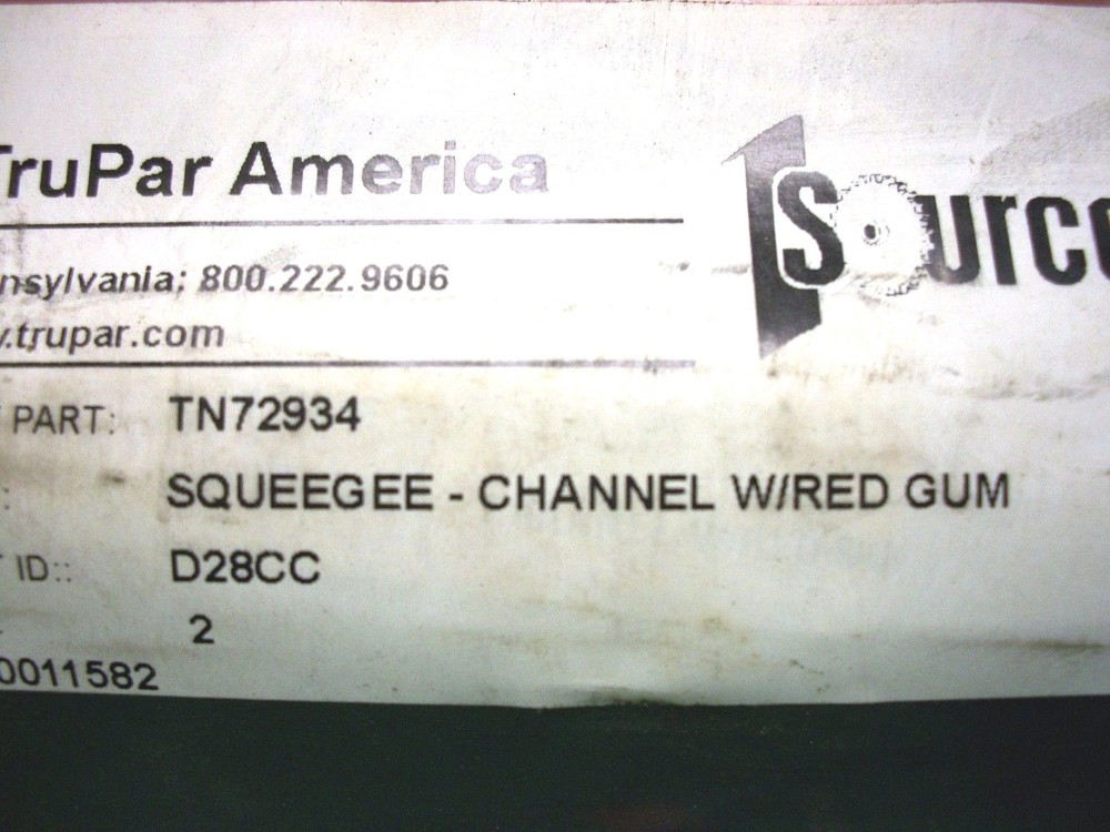 Tennant OEM Part # 72934 Blade Assembly Squeegee Side
