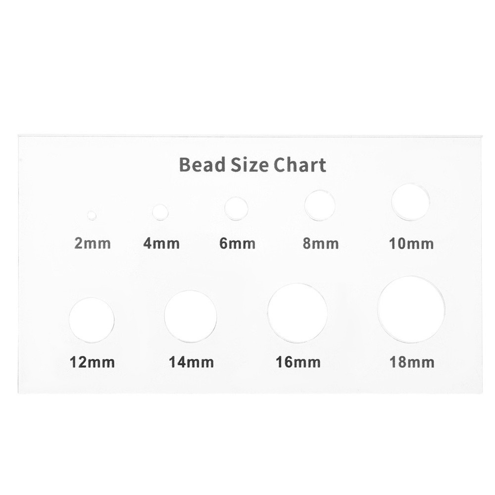 Bead Measuring Tool Tools for Crafts Measurer Crystal Size Template