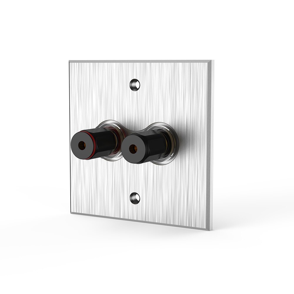 Audio Terminal Panel 5.1 System 86 Banana Female Wall Plug Y Socket Binding Post