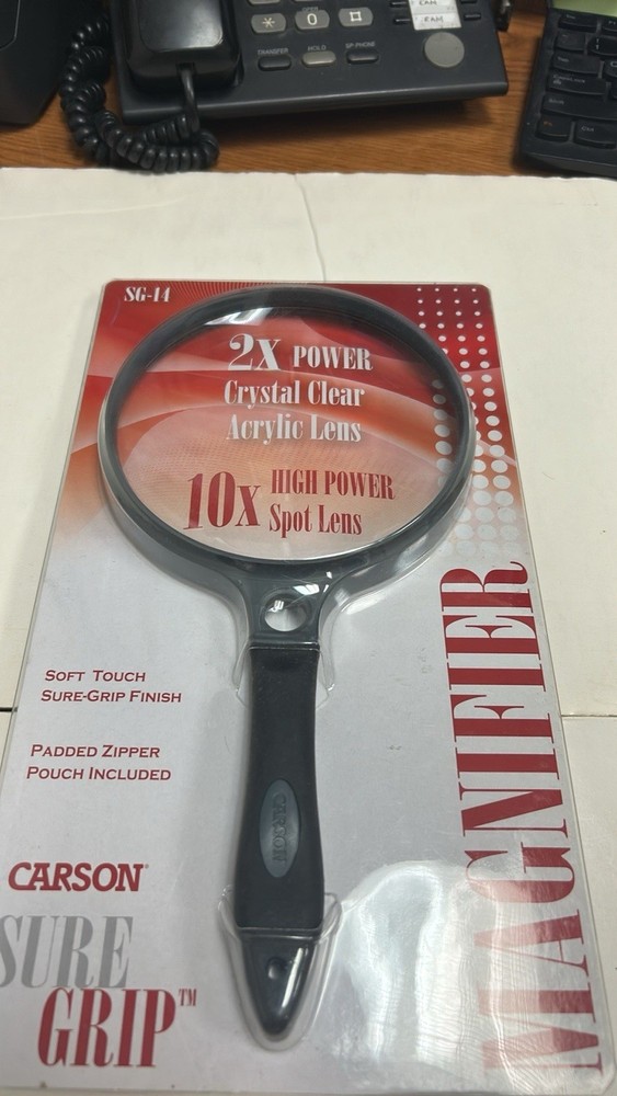 Carson Sure Grip Handheld Magnifier SG-14