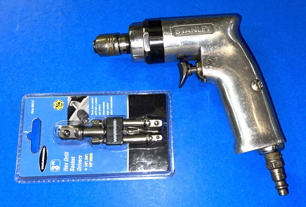 STANLEY TOOLS AIR TOOL 1/4 SHANK HEX BIT DRIVER AND MULTI DRIVE SOCKET BITS