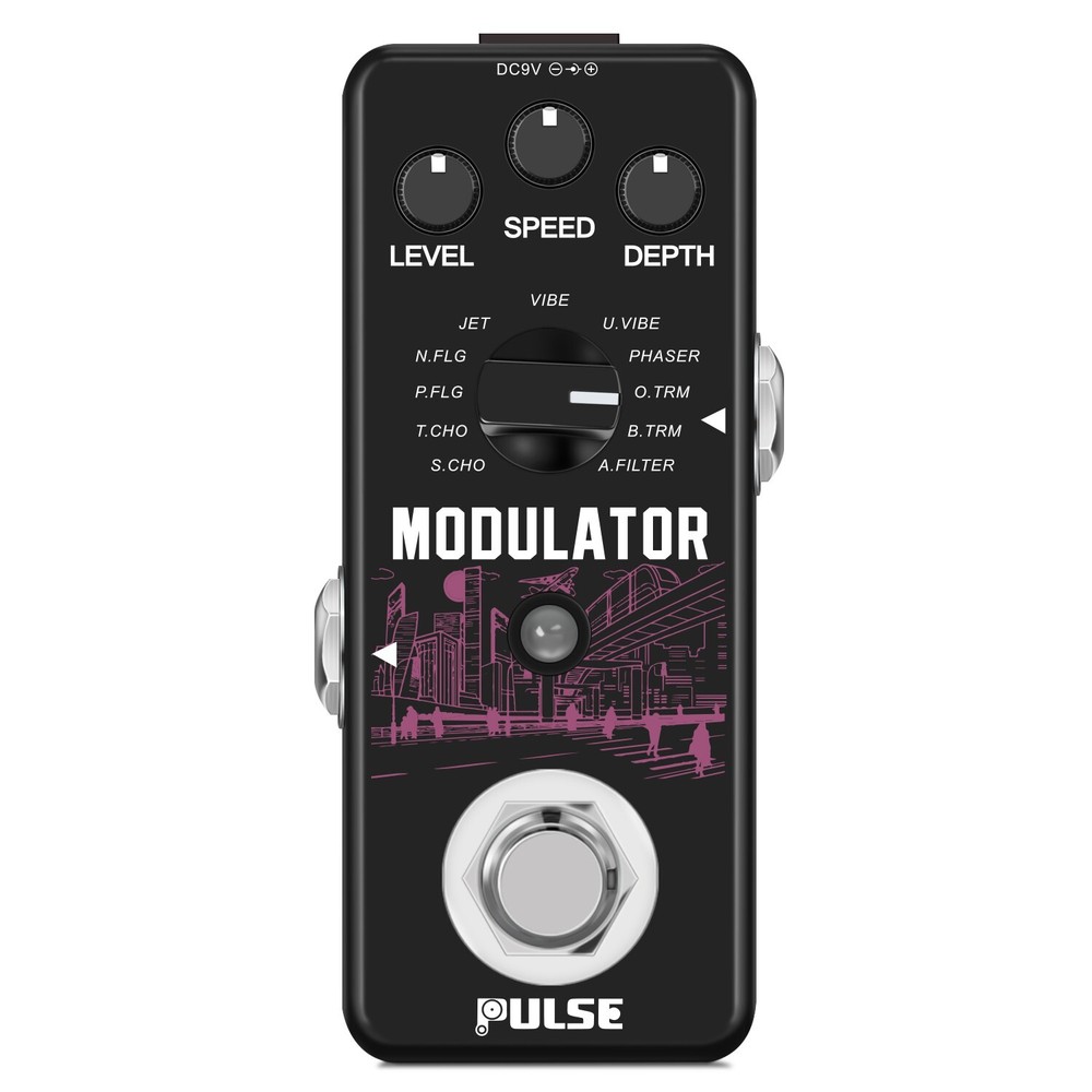 Pulse Technology Modulator 11 Kinds Of Classic Modulation Effects in One Pedal