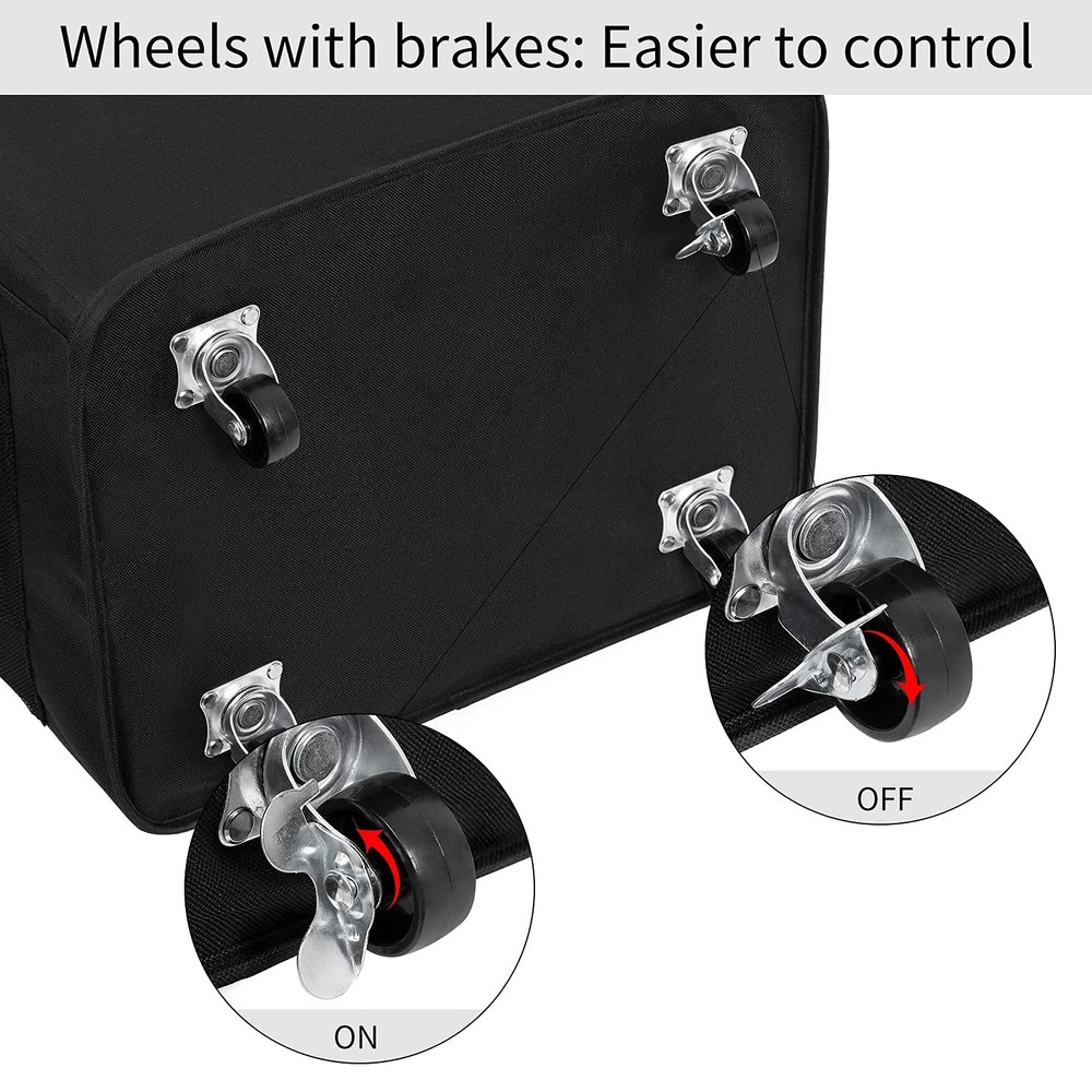 90l Rolling Laundry Basket Large Laundry Hamper With Wheels Collapsible Clothes