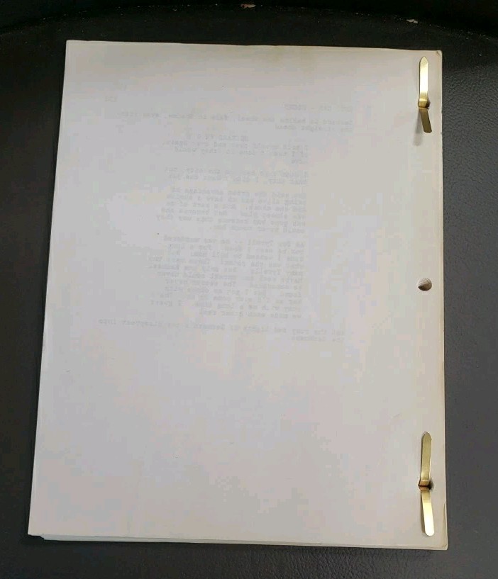 AN EARLY SCRIPT FROM "BLADE RUNNER." WARNER BROS. July 1980 Ridley Scott