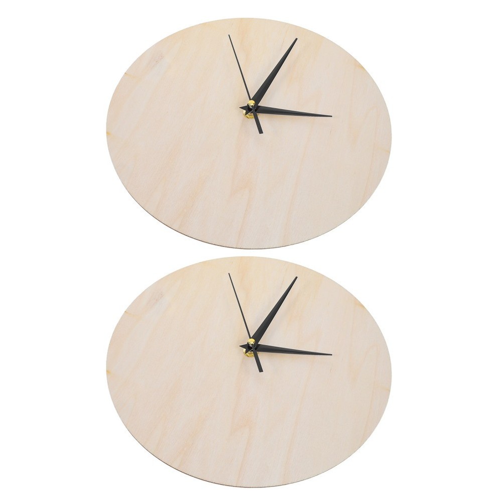 2 Pcs Clock Face Kit Diy Wall Faces for Crafts Making Accessories