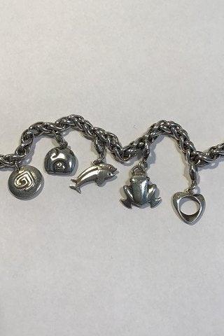 Georg Jensen Sterling Silver Charm Bracelet