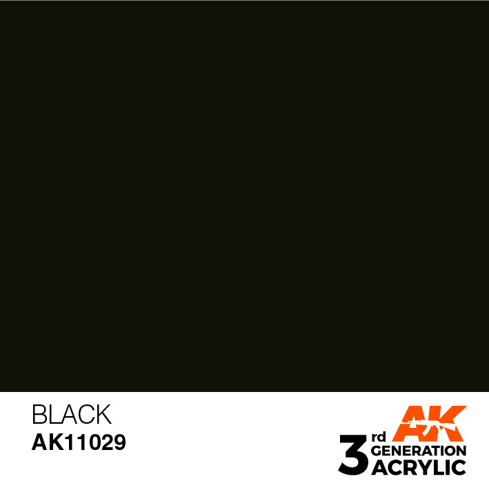 AK Interactive 3G Acrylic Black 17ml