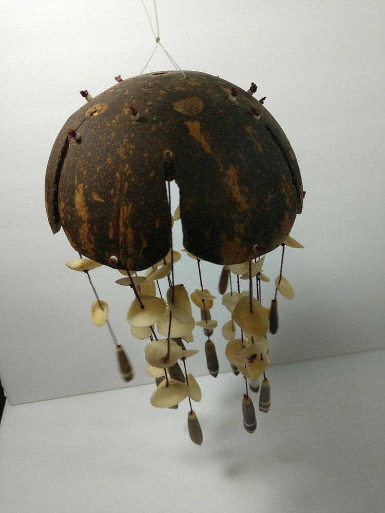 Coconut Shell And Sea Shell Handmade Wind chime D5