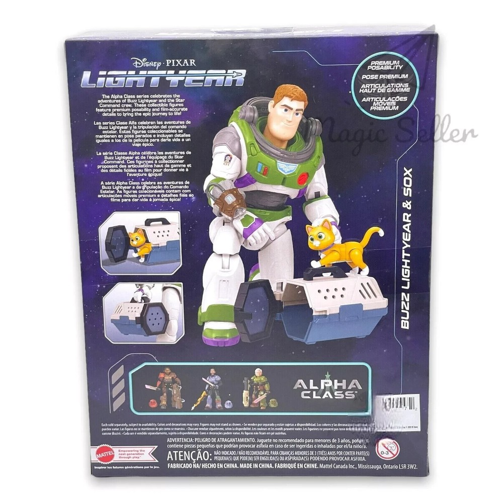 Lightyear Buzz & Sox Alpha Class Action Figure Disney Pixar — NEW