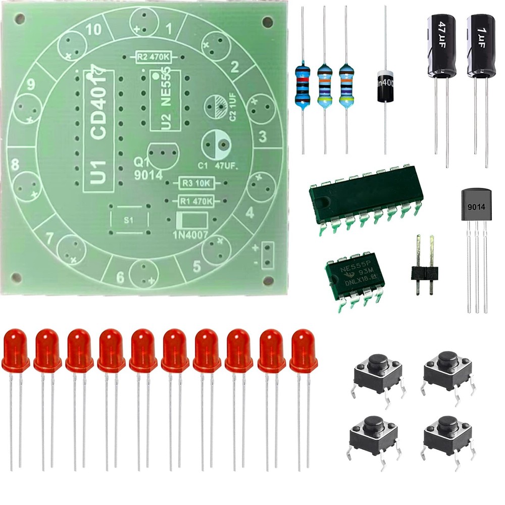 Learn To Solder Lucky Turntable Soldering Practice Kit Learning Electronics Trai