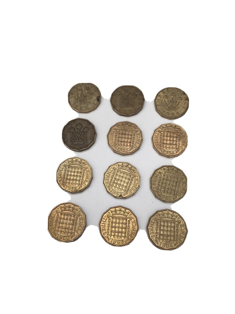 Brass 3d Coins, Various Dates