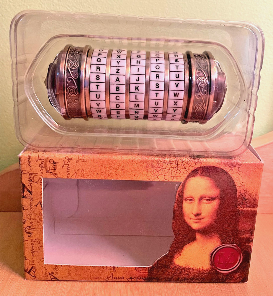 Da Vinci Code Cryptex movie prop 2006 metal Great Condition Complete