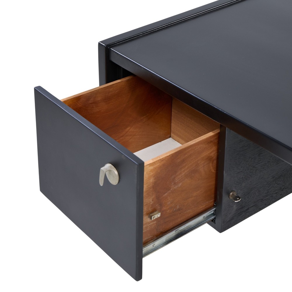 Jens Risom Mid Century Ebonized Walnut Desk