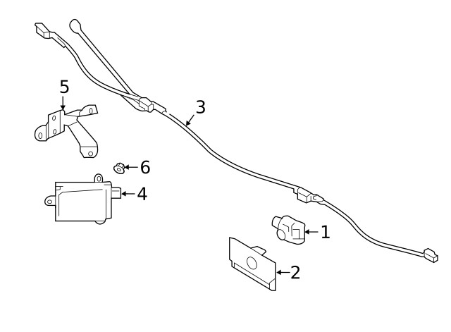 Genuine Subaru Park Sensor Holder 87622AL02A