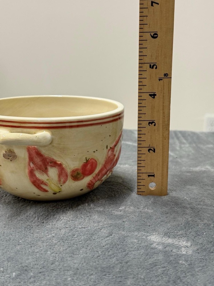 Lobster Pattern Soup Bowl 6”