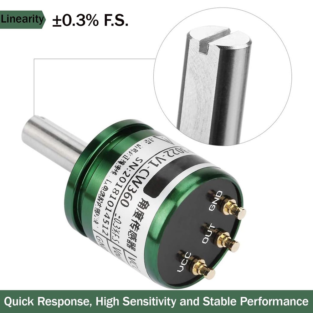 Hall Angle Sensor 0.088° Resolution 360° Rotatable Hall Effect Position Senso...