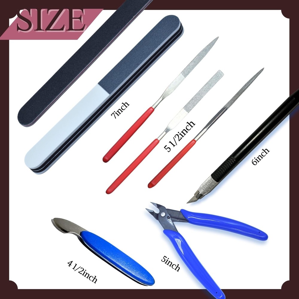 Gundam Model Tool Kit, 28pcs Adult Hobby Tools Set, Modeler Basic Tools Craft...
