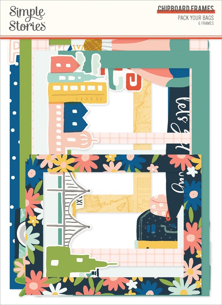 Pack Your Bags Chipboard Frames