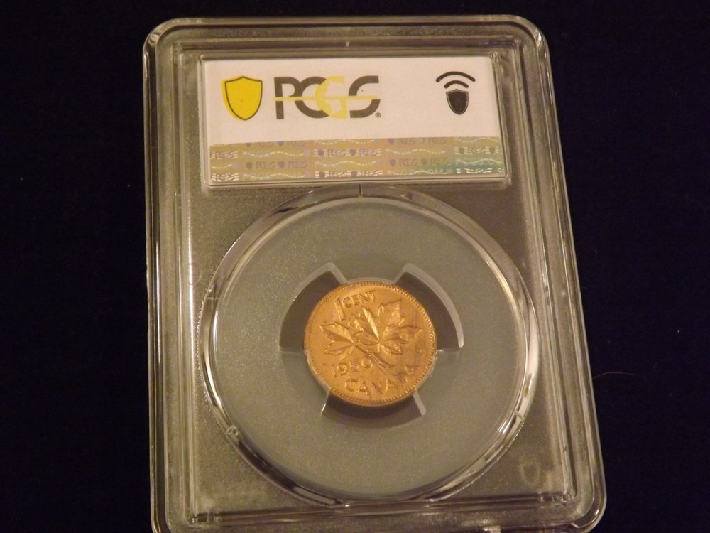1950 1 C Canada PCGS MS 65 RD