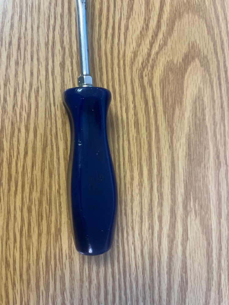 SNAP ON - SDD2 - 6.5" LONG FLAT BLADE SCREWDRIVER WITH BLUE HANDLE - SDD2#2C****
