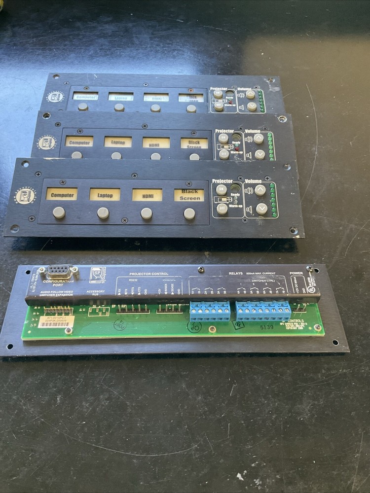 Lot of 4 SP Controls Projector Input Control Panel 501-001SPC SP2 Chassis PCB