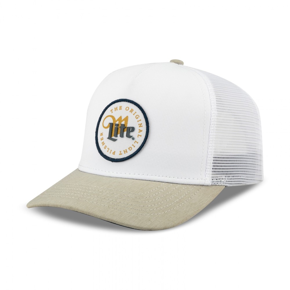 Miller Lite Original Lite Beer Patch Adjustable Hat White