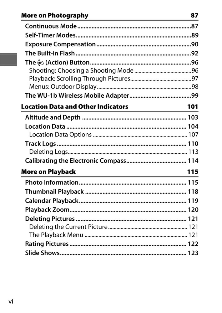 Nikon 1 AW1 — Reference Manual User Guide — 279 Pages — Half Size 5.5x8.5
