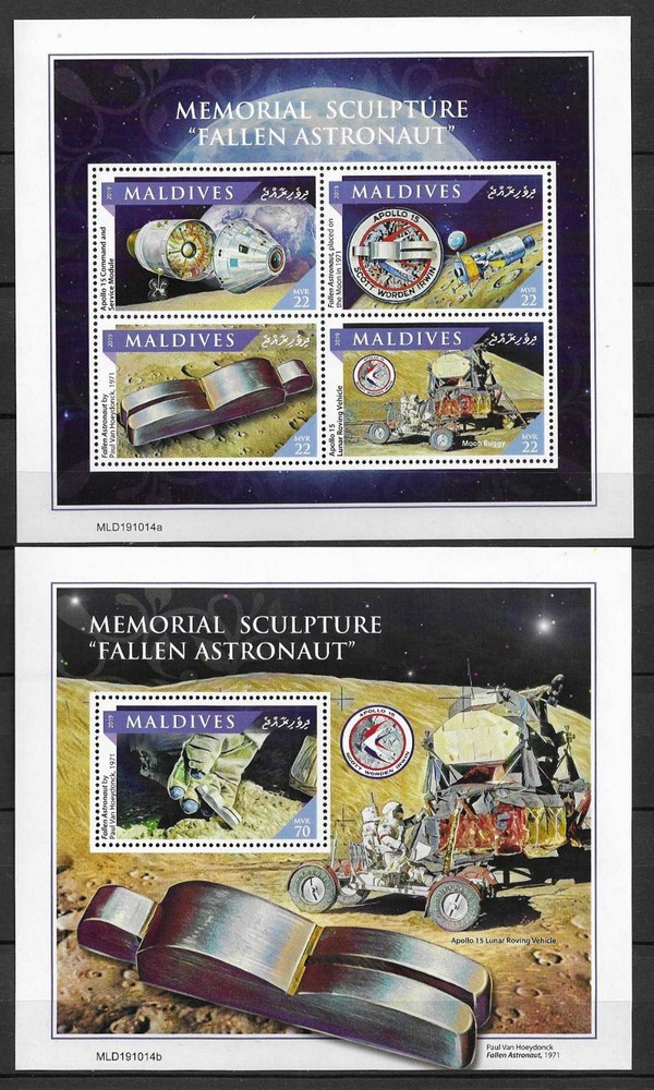 Maldives 2019 Space miniature sheets MNH