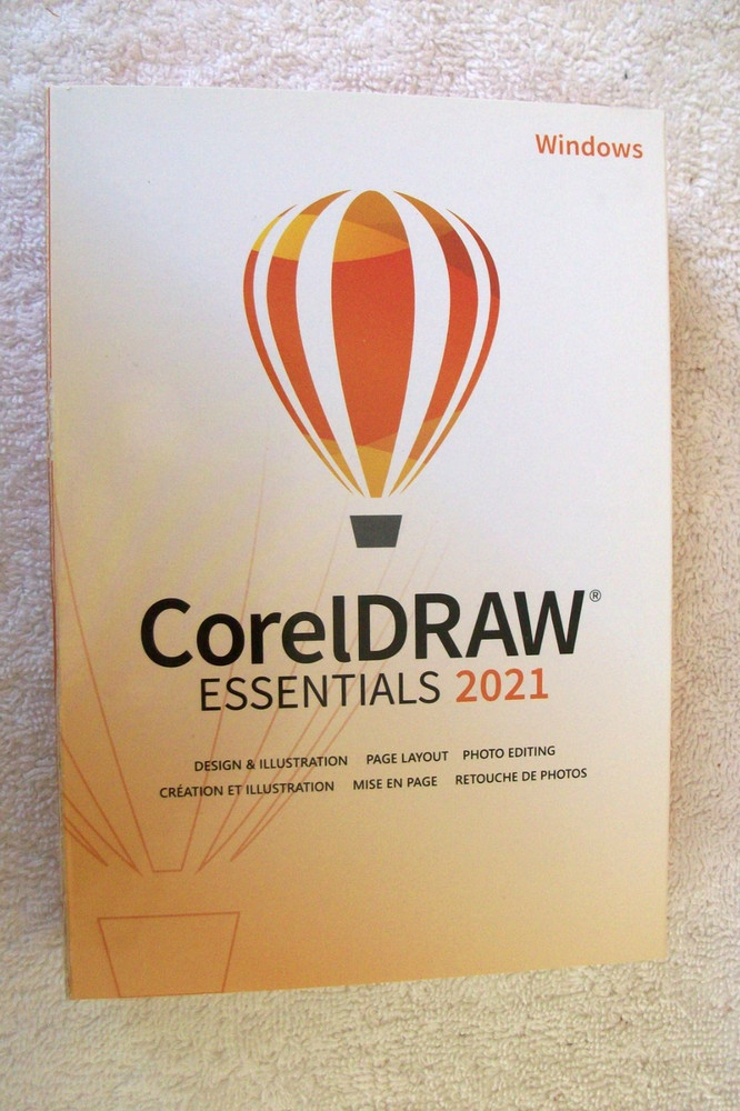 CorelDraw Essentials 2021 Design & Illustration Software"  New / Free Ship