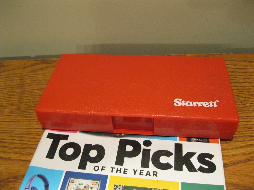 STARRETT 436P-3 MICROMETER WITH CASE MACHINIST TOOLS