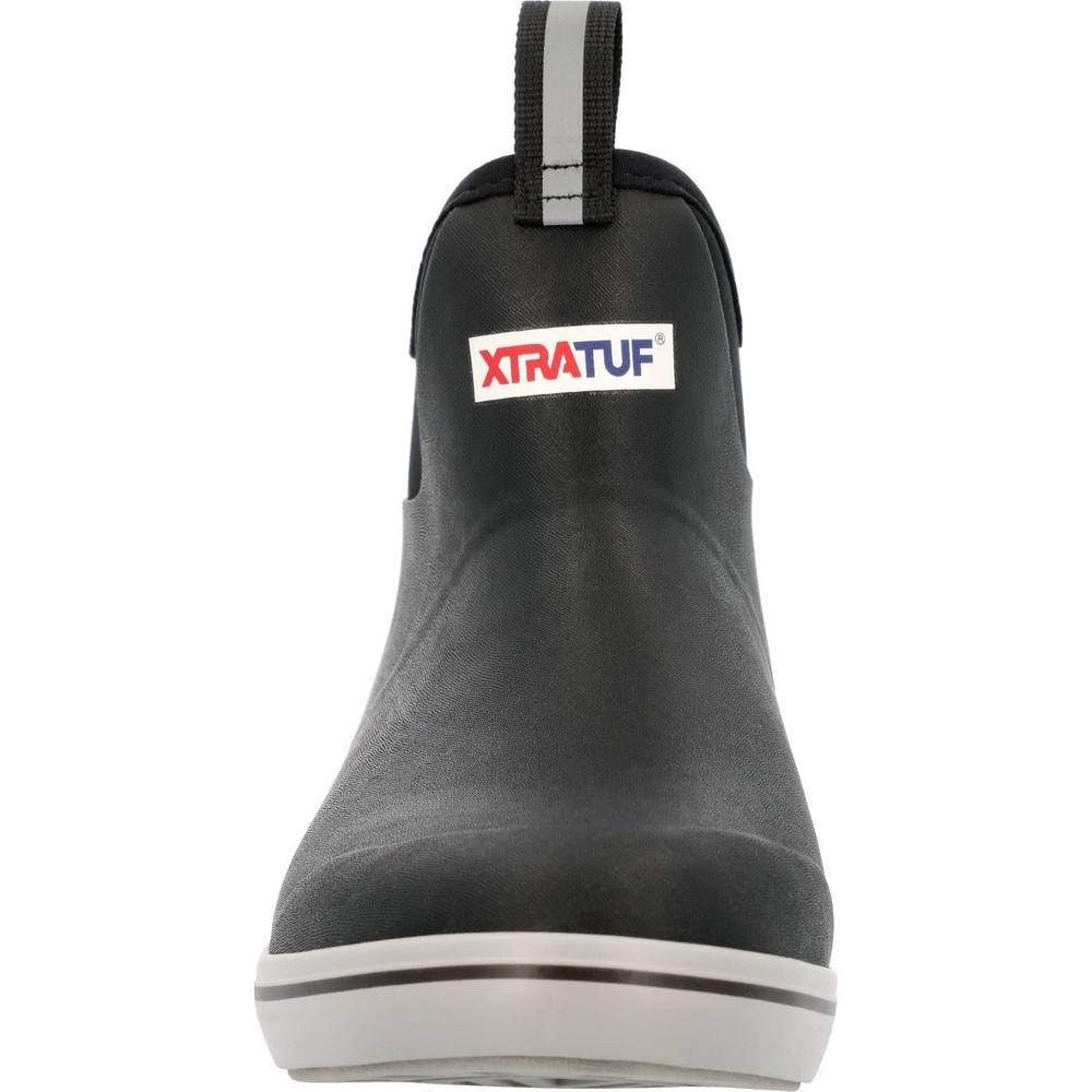 Xtratuf Mens Fleece Lined Ankle Deck Boot Waterproof Black Size 13 Pull On Boot