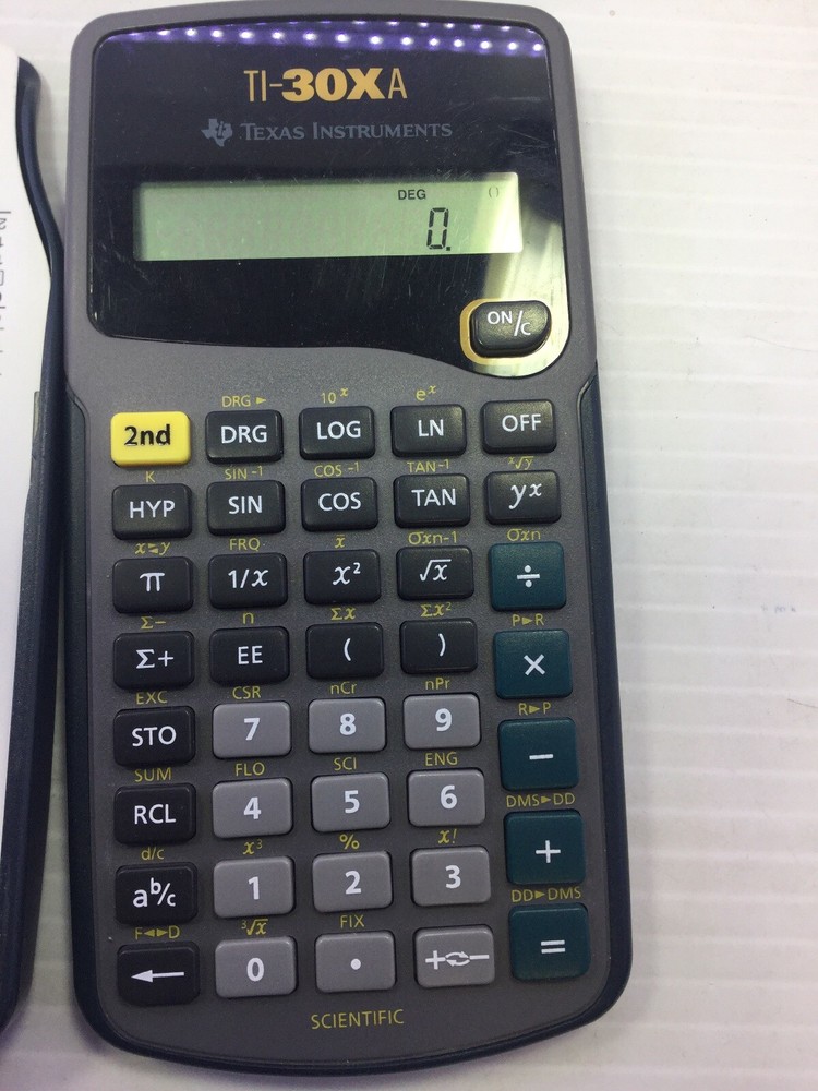 Texas Instruments TI-30XA Scientific Calculator, Used, Tested
