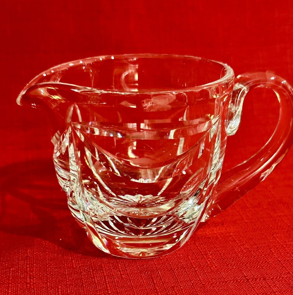 *ROYAL BRIERLEY*  Crystal Creamer Pitcher Swag pattern drape EXCEL! 2 3/4"