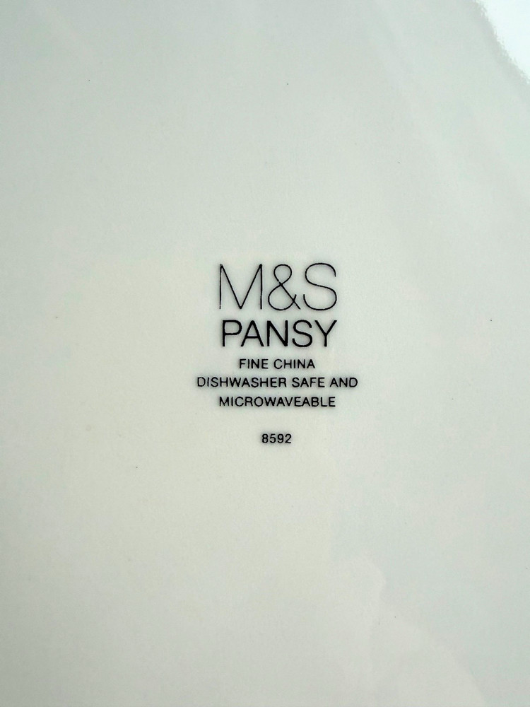 Choice of Modern Marks & Spencer 'Pansy' Patterned Tableware