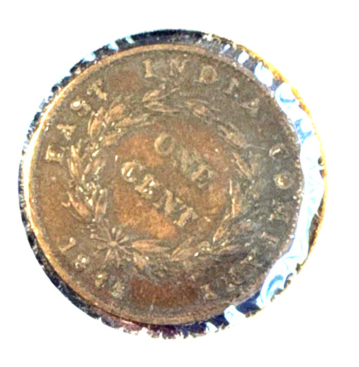 Straits settlements 1845 cent KM 3 VF