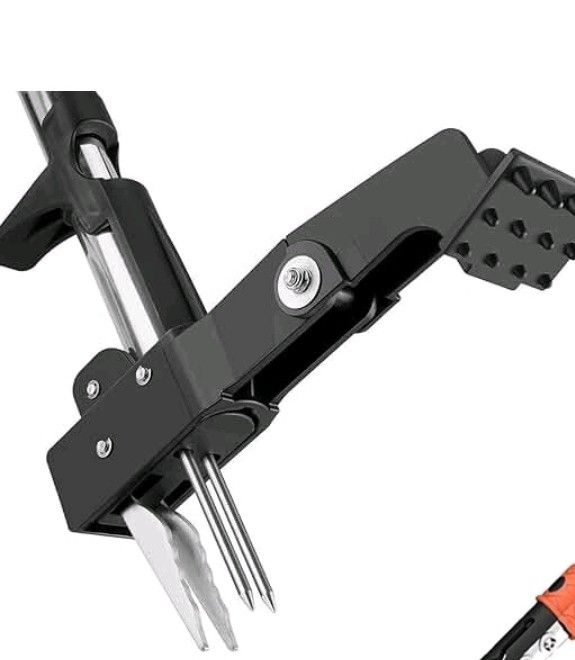 Garden Remove Tools Weeder Stand Up Weed Puller Tool Adjust Long Gray Handle