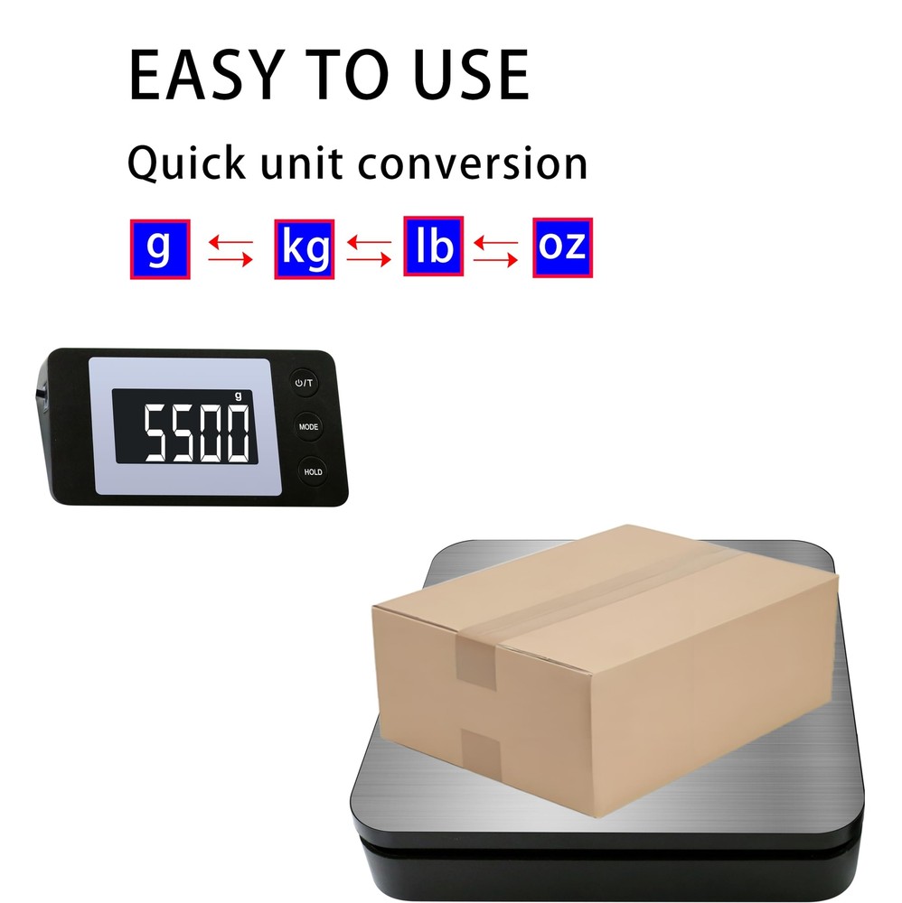 Shipping Scale 110 LB Digital Postage Scale Wireless LCD Display Postal Scale...