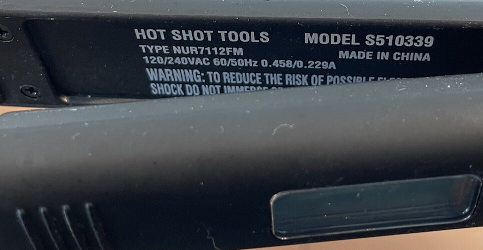Hot Shot Tools Flat Iron Model S510339
