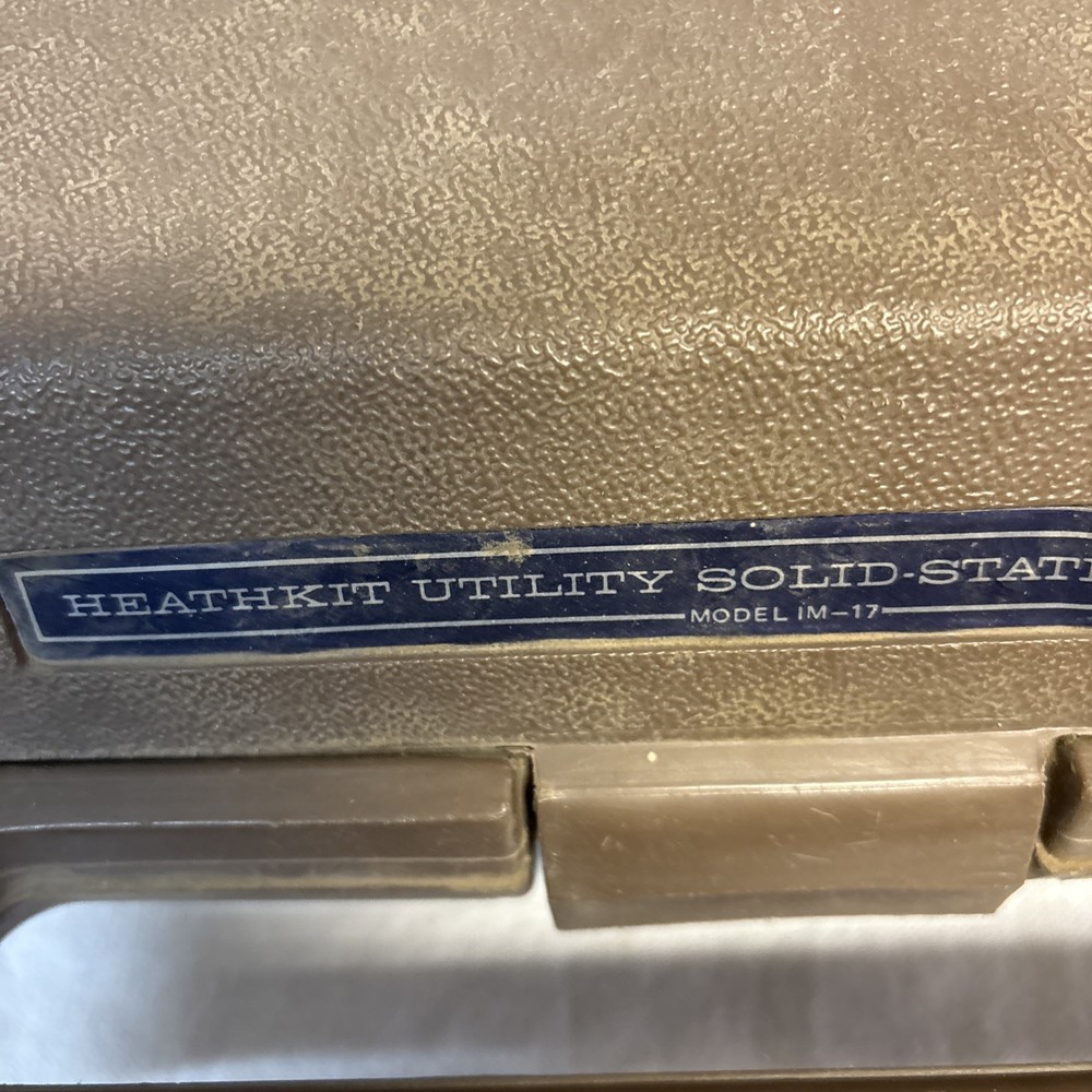 Vintage Heathkit Utility Solid State Voltmeter Model IM-17 in Hard Case
