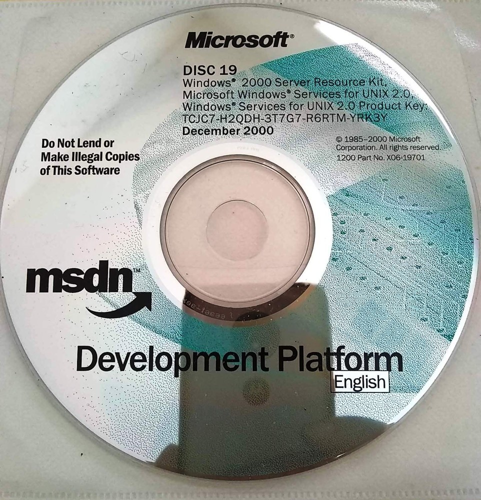 Windows 2000 Server Resource Kit & Windows Services for UNIX 2.0 w/ License