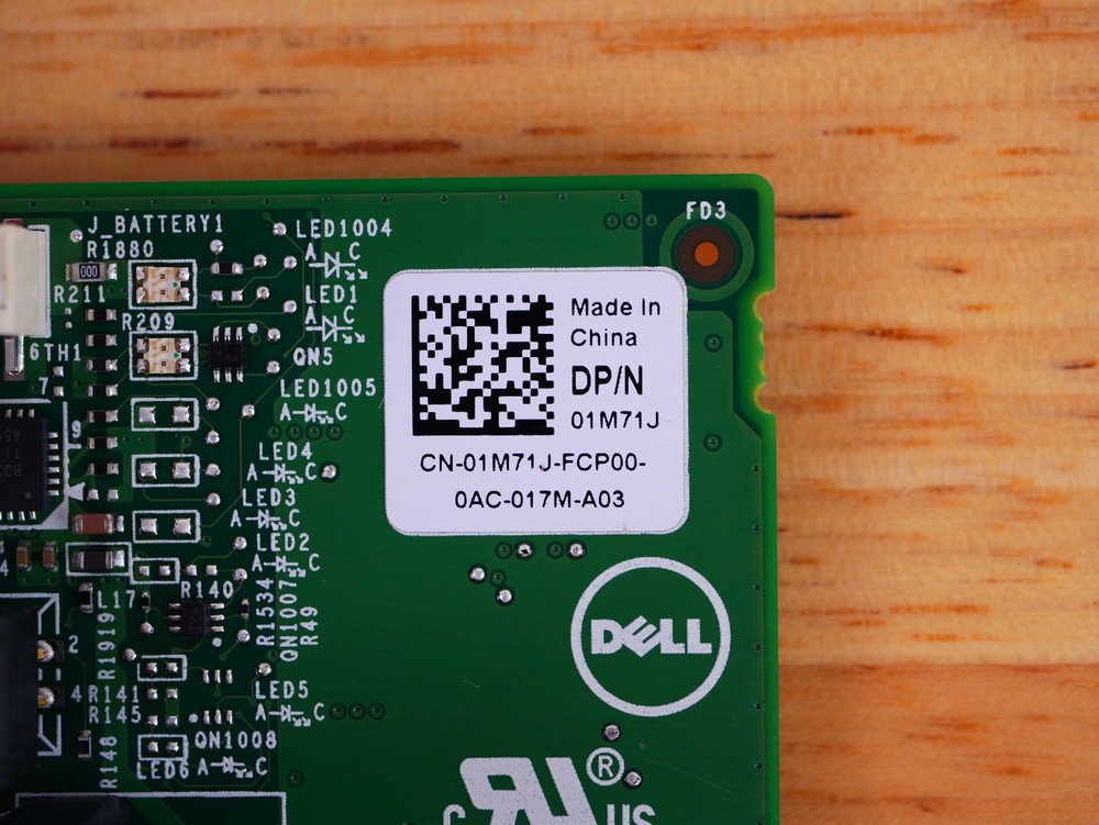 Dell PERC H740P 1M71J 12Gbps 8GB CacheVault BBU MegaRAID Controller