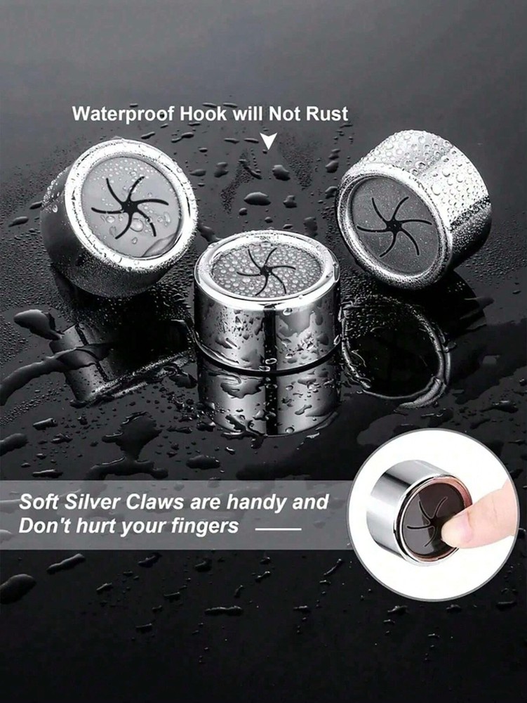 3 x Kitchen Towel Hooks Self Adhesive Round Wall Mount Dish Towel Holder UK