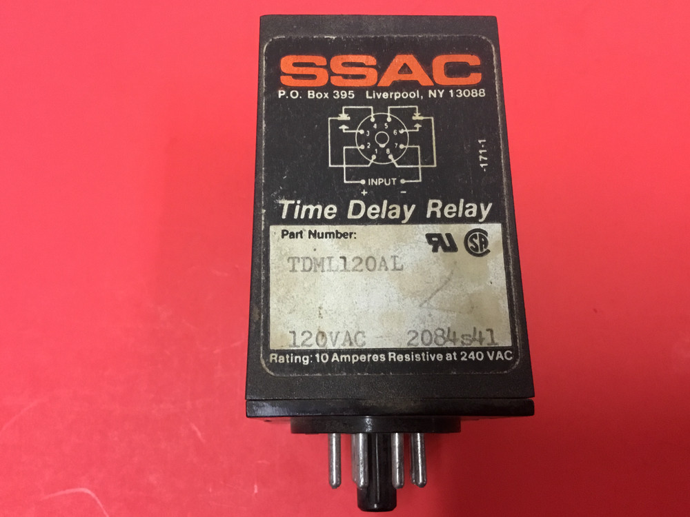 SSAC - Model #TDML120AL - Time Delay Relay