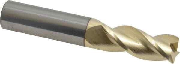 Accupro 1/2" Diam 3 Flute Single End Solid Carbide 0.03" Corner Radius End Mi...