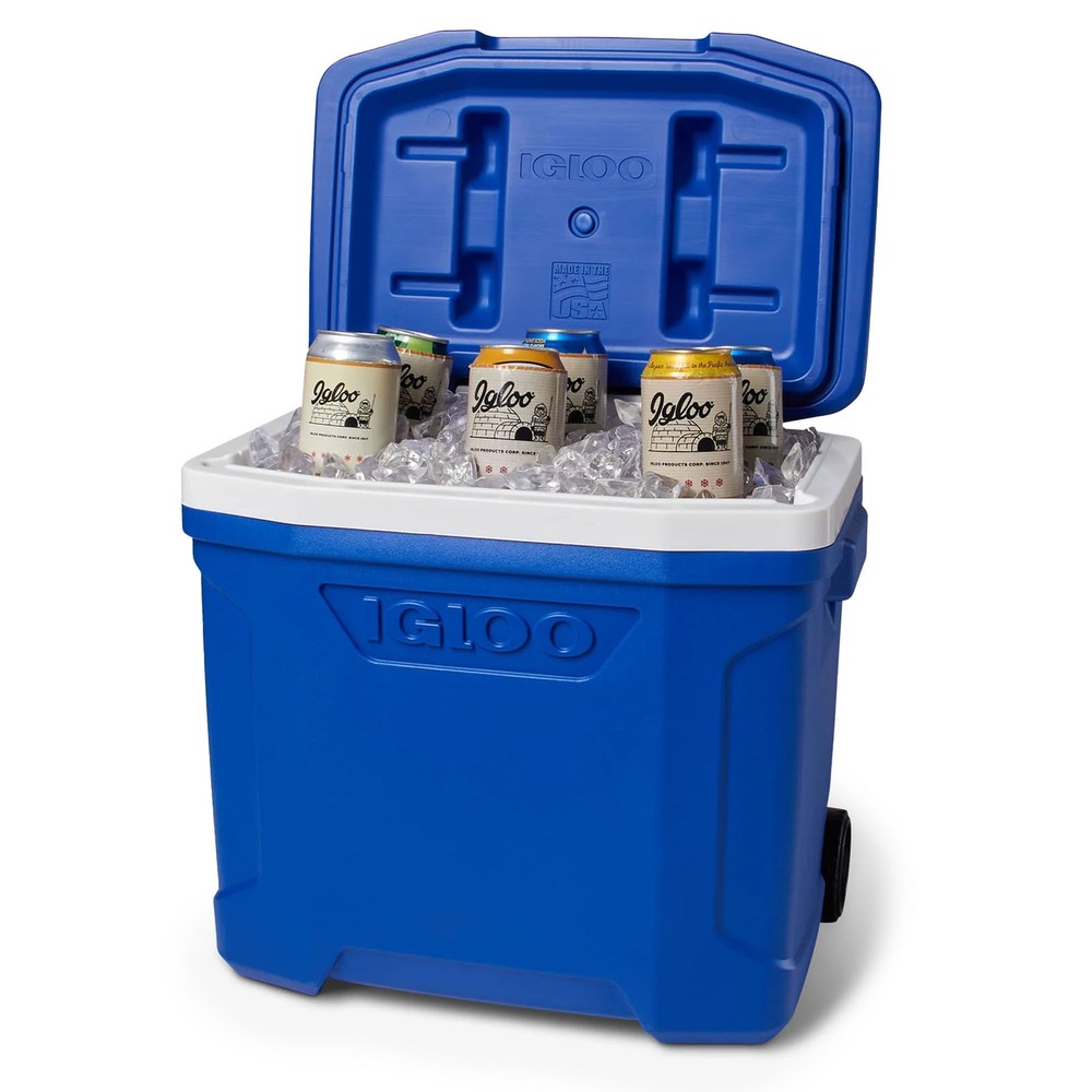 IGLOO Profile II 28 QT Roller Cooler, Majestic Blue