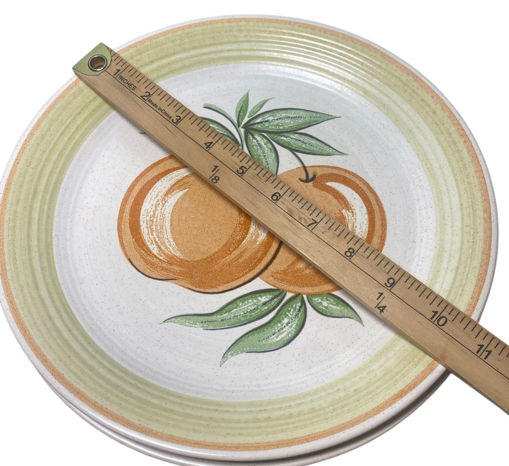 Vintage FRANCISCAN Ware 'Large Fruit' 10.5" PEACH Dinner Plate Earthenware