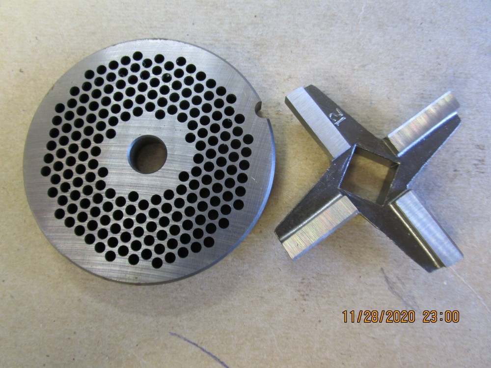 #12 1/8'' GRINDER PLATE & KNIFE SET